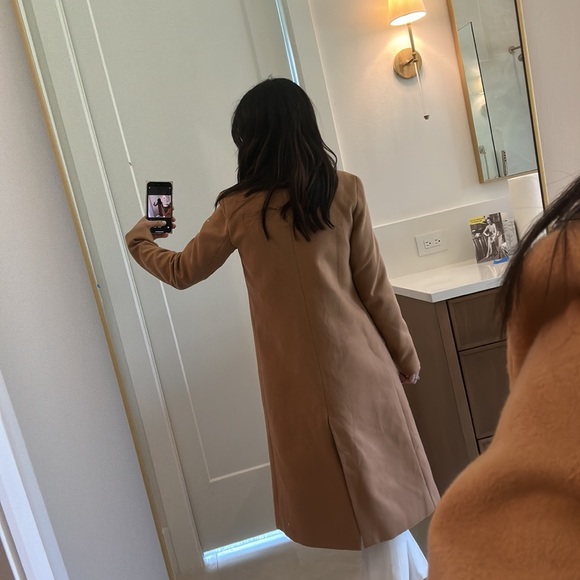 Lulus longline coat camel tan - Picture 4 of 4